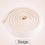 Bande de protection en mousse pour bébé sécurité antichocs protection des bords beige spirale 1015cm 207cm facile à ranger durable sans logo sans toxiques