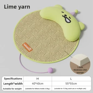 Tapis de lit pour chat doux et confortable design moderne non glissant hypoallergénique accessoires pour animaux de compagnie bébé chat texture douce style ludique qualité premium Easy Poussette