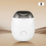 Appareil électrique pour couper les ongles des bébés lampe intégrée 3 vitesses réglables portable design moderne couleur blanc pur polissage et ponçage doux