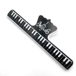Règle de mesure musicale pour piano outil de mesure en plastique design piano éducation musicale accessoire musical élégant et durable