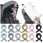 Pince de poussette en plastique 2 pièces clips en forme de C variété de couleurs accessoires pratiques pour bébé