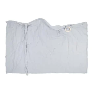 Couverture d&rsquo;allaitement coton maternité couverture de portage bébé design minimaliste couleur gris bleu usage intérieur extérieur accessoire poussette