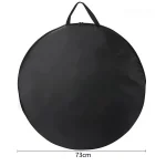 Sac de transport roue de vélo circulaire portable sac fourretout étanche nylon noir 73cm diamètre sac de roue de VTT sac de roue de route