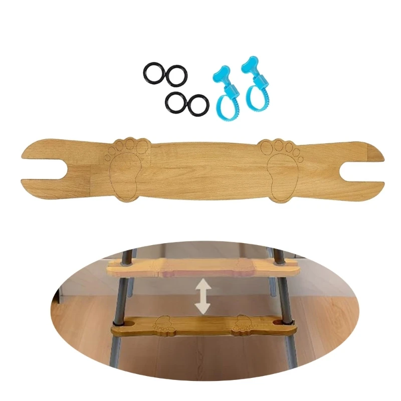 Reposepieds bambou pour chaise haute bébé universel design moderne confortable en bambou naturel accessoires inclus