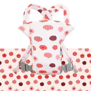 Portebébé kangourou design moderne motifs fruits 036 mois transport avant ergonomique bretelles ajustables polyester douxปลอดภัย confortable