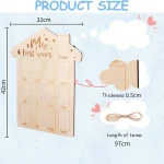 Cadeau bébé naissance cadre photo bois souvenirs naissance déco chambre enfant mémorial bébé photo frame bois déco moderne cadeau anniversaire enfant