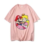 TShirt Super Mario famille papa maman enfant tenue couple cadeau vêtement casual graphique qualité supérieure