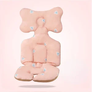 Coussin de siège de poussette pour bébé, artefact de marche, coussin en coton épaissi, coussin de chaise de salle à manger pour bébé – love