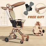 Poussette bébé légère pliable en un clic bidirectionnelle avec auvent UV protection toutpetits promenade urbaine compacte