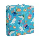 Sac de rangement pour enfants pochette imperméable avec motifs aquatiques poissonsclowns rangement ludique pour jouets affaires de plage transport facile