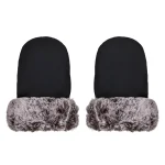Gants de poussette bébé hiver fourrure synthétique imperméables doux confortables style élégant protection contre le froid accessoire poussette
