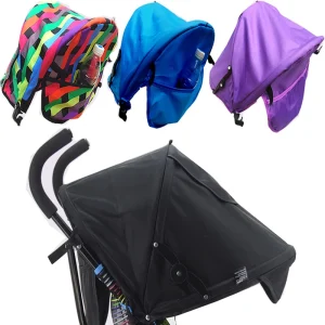Paresoleil poussette bébé protection UV multicolors étanche sécurisé accessoire必需