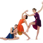 Robe de danse lyrique pour filles et femmes robe de ballet moderne costume de récital danse contemporaine  Blue