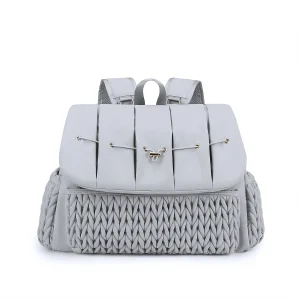 Sac à dos bébé matelassé brodé pratique et élégant sac fourretout pour parents style moderne confortable portable