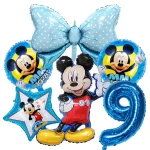 Ensemble Mickey Minnie Baby Shower Décoration Enfant Fête Anniversaire Génie Douche Accessoire 6 pièces