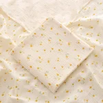 Couverture bébé coton respirant ours imprimé douce peau sieste tapis couchage poussette pram stroller bébé fille garçon