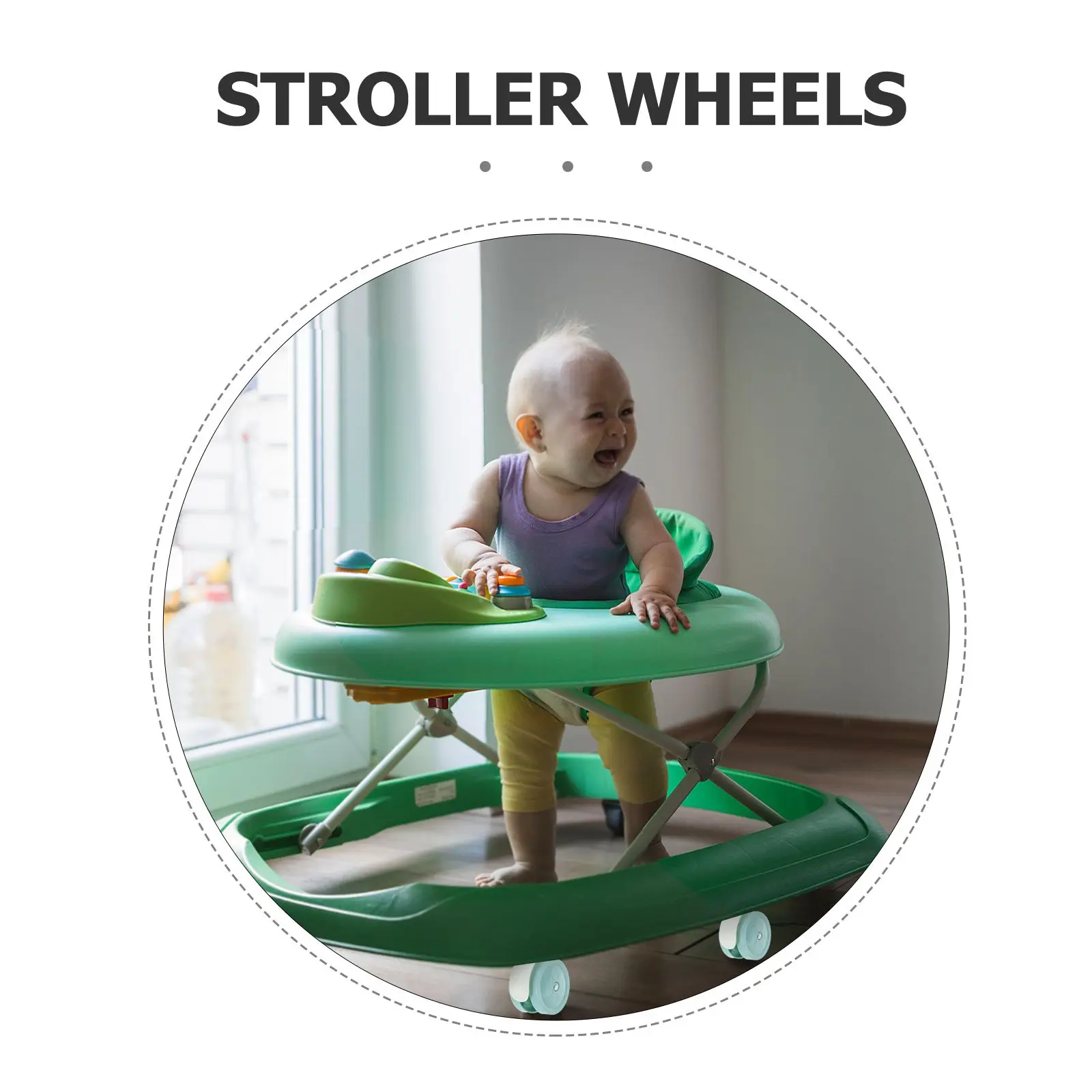 Roues silencieuses 360 degrés design moderne mobilité fluide accessoires mobilier bébé