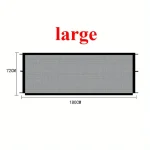 Barrière de sécurité multifonctionnelle en maille pliable pour enfants et animaux 180 cm x 72 cm noire facile à installer