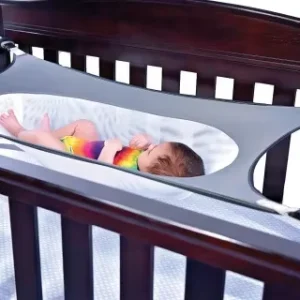 Filet de sécurité pour lit de bébé réducteur de lit pour nouveauné filet transparent protègechutes facile à fixer moderne et pratique coloris gris clair