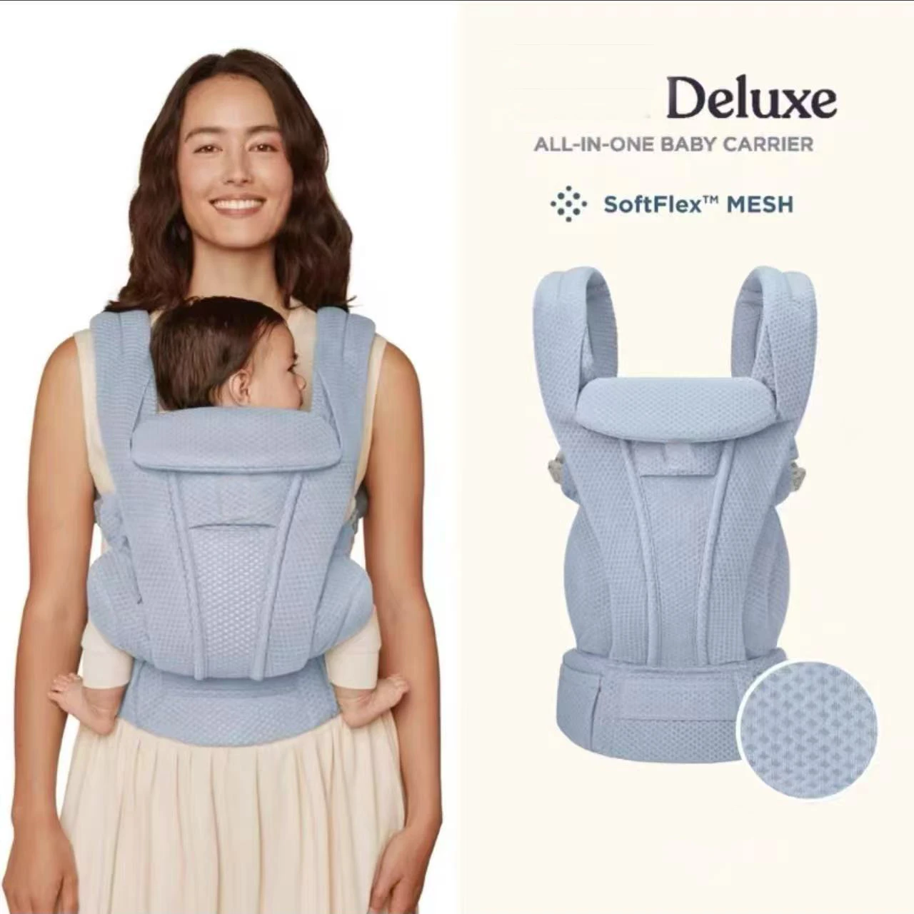 Egobaby mini portebébé ergonomique kangourou infantile confortable sac à dos enveloppant bébé 036 mois sécurité usage quotidien