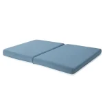 Coussin de genouillères pliable bébé tapis antidérapant bain intégré doux easy Organizer confortable moderne polyester bleu clair