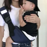 Portebébé portable sac à dos enveloppant pour nouveauné sangle réglable respirant pratique bébé carrier avec siège à hanche confortable et sécuritaire pour bébé