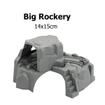Accessoire jeu rocher décoratif pour figurines décor train en plastique rocher texturé pour jeux créatifs enfants adultes cadeau éducatif