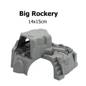 Accessoire jeu rocher décoratif pour figurines décor train en plastique rocher texturé pour jeux créatifs enfants adultes cadeau éducatif