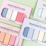 Palette de notes autocollantes mignonnes 100 pages design pastel fournitures de bureau scolaire 1 pc