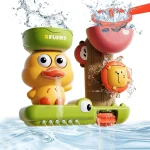 Jouet de bain interactif pour bébé canard à eau lion bol en plastique jouet aquatique pour enfants 03 ans FUNNY Brand cadeau bébé