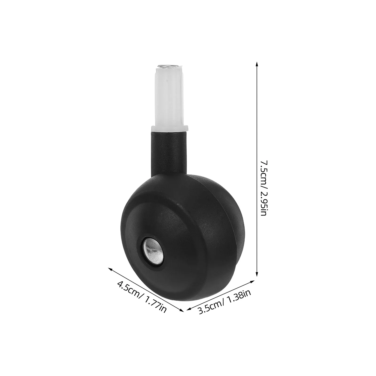 Roues de remplacement pour marcheur bébé plastique noir silicone transparent fixation vissée durabilité sécurité poussettes accessoires bébé