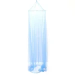 Tente suspendue antimoustiques en tissu léger filet de protection pour lit bébé dôme en tulle bleu clair auvent de berceau protection contre les insectes chambre d&rsquo;enfant