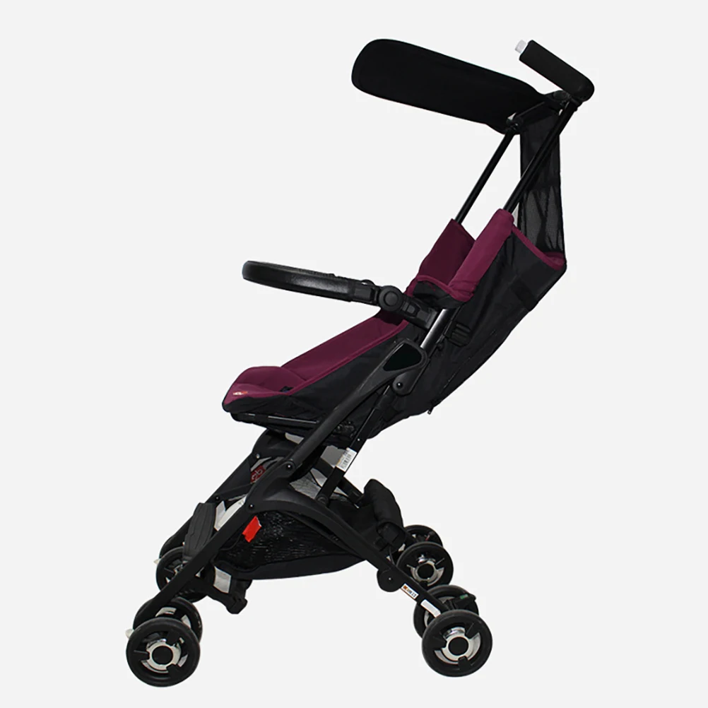Accoudoir poussette ajustable ergonomique universel bébé poignée en similicuir détachable confort main noir