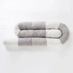 Coussin contour lit bébé bumper parechocs en coton design étoilé protection anticollision confort sommeil bébé 03 ans décoration chambre moderne