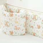 Rail de protection berceau bébé rembourré tissu doux motifs animaux sécurité confort 200cm