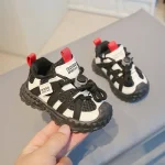 Baskets antidérapantes pour bébés chaussures de marche respirantes en maille antiglisse semelle en caoutchouc style moderne confort et soutien pour enfants 46 ans
