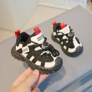 Baskets antidérapantes pour bébés chaussures de marche respirantes en maille antiglisse semelle en caoutchouc style moderne confort et soutien pour enfants 46 ans Baskets antidérapantes pour bébés chaussures de marche respirantes en maille antiglisse semelle en caoutchouc style moderne confort et soutien pour enfants 46 ans