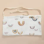 Ceinture tablier bébé en coton doux style moderne motifs arcenciel usage créatif protection vêtements activités enfants Design épuré qualité premium