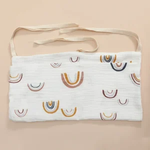 Ceinture tablier bébé en coton doux style moderne motifs arcenciel usage créatif protection vêtements activités enfants Design épuré qualité premium