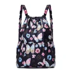 Sac à dos enfant drawstring floral design léger résistant école randonnéeusage quotidien