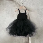 Robes d&rsquo;été bébé fille sans manches style princesse tutu mariage anniversaire vêtements confortables matériau doux qualité premium 01 ans