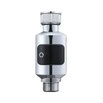 Régulateur de pression d&rsquo;eau pour robinet chrome bain bébé design moderne cylindrique noisetémostat ajustement facile sécurité Usage domestique