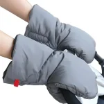 Gants d&rsquo;hiver imperméables pour poussette manchons isolants accessoires bébé confort extérieur hiver sourire bébé