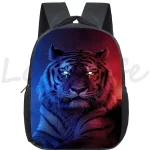 Sac à dos tigre 3D enfants sac école maternelle design animal rigolo résistant et confortable pour garçons filles