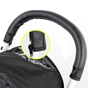 Poignée de poussette en cuir PU housse de protection accessoires bébé confort et sécurité Poignée de poussette en cuir PU housse de protection accessoires bébé confort et sécurité