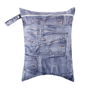 Housse de coussin en polyester style denim imprimé poches fermeture éclair sac à rangement déco intérieure idée cadeau déco moderne et tendance Housse de coussin en polyester style denim imprimé poches fermeture éclair sac à rangement déco intérieure idée cadeau déco moderne et tendance