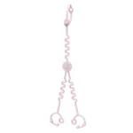 Supports objets cuisine design rose pastel plastique souple spirales accessoires cuisine moderne salle manger rangement pratiques