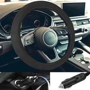 Housse de volant chauffante d&rsquo;hiver 12V, protection universelle pour voitures, camions, fourgonnettes
