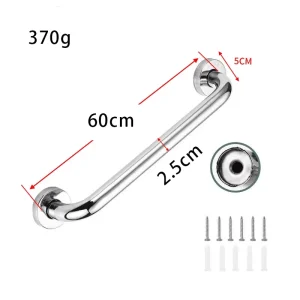 Barre de sécurité en acier inoxydable pour salle de bain toilettes escalier 60cm Barre de sécurité en acier inoxydable pour salle de bain toilettes escalier 60cm