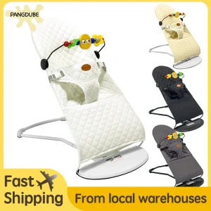 Transat bébé PANGDUBE inclinable siège à bascule ergonomique pour nouveauné chaise berceuse bébé inclinable jouets suspendus sécurité confort